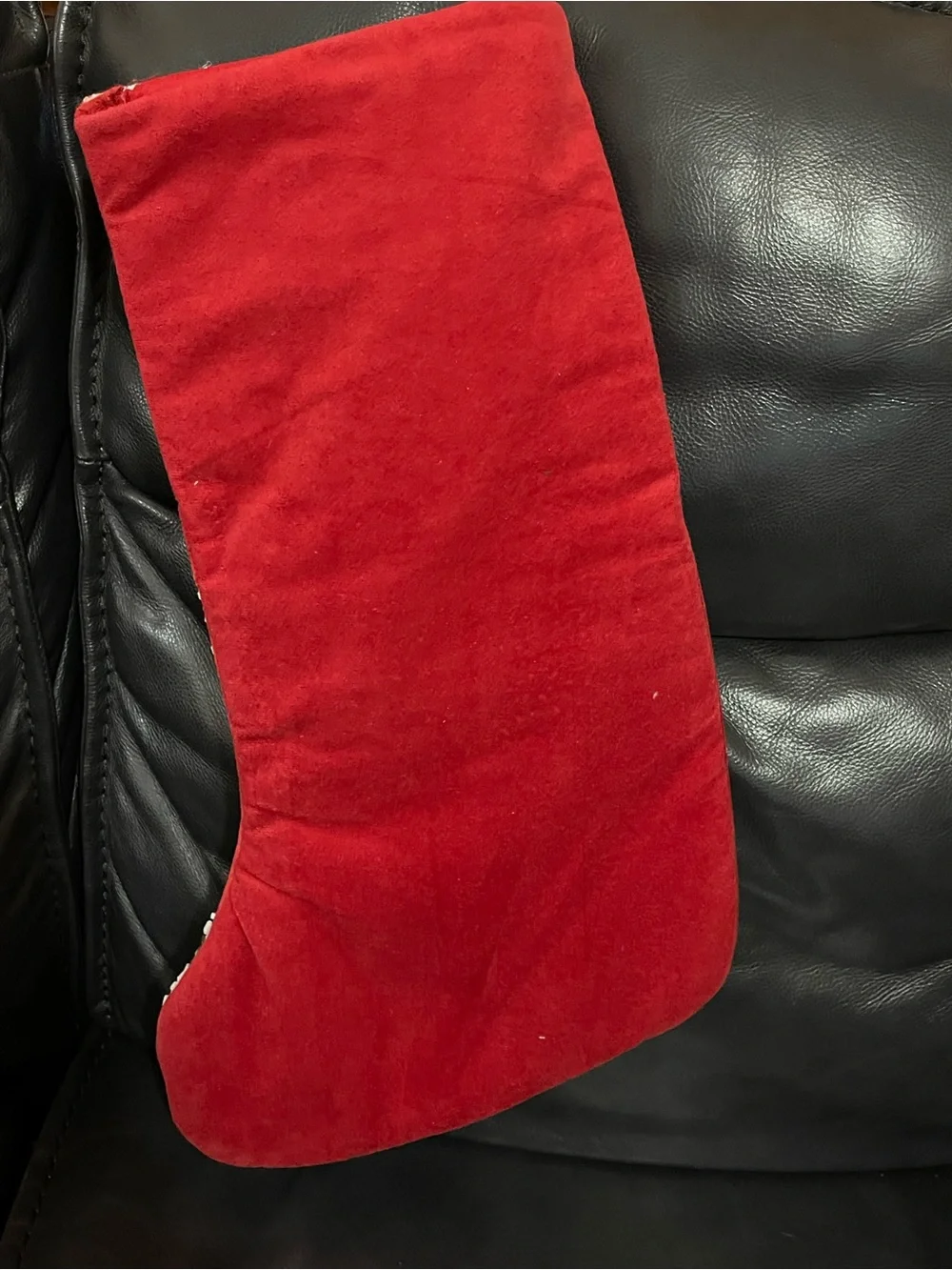 Tahari Red and Green Bow Holiday Stocking